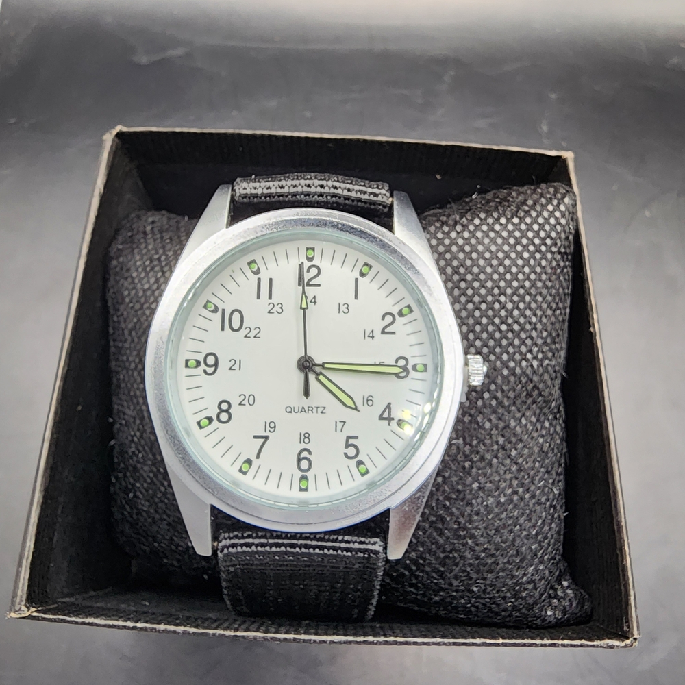 Black and Silver Quartz Watch